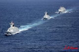 海軍第八批護航編隊  2011年2月21日起航，2011年8月28日返港，編隊由馬鞍山導彈護衛艦、溫州導彈護衛艦、千島湖綜合補給艦，以及艦載直升機和特戰隊員組成