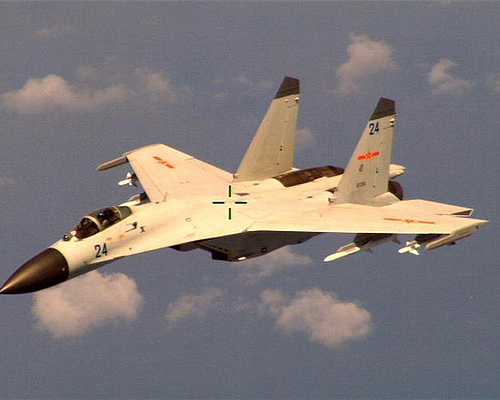 美国媒体公布的中国战机画面