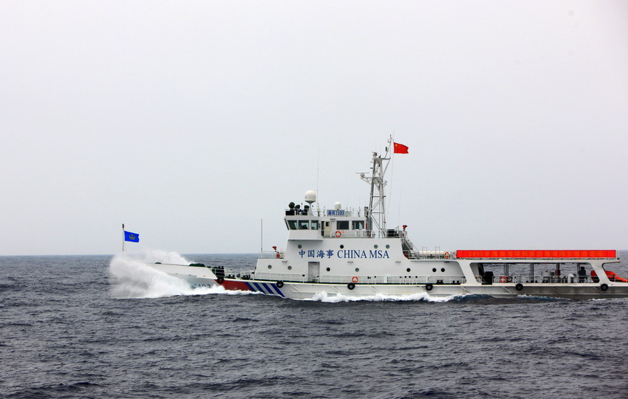 海南海事局“海巡1103”巡航西沙海域
