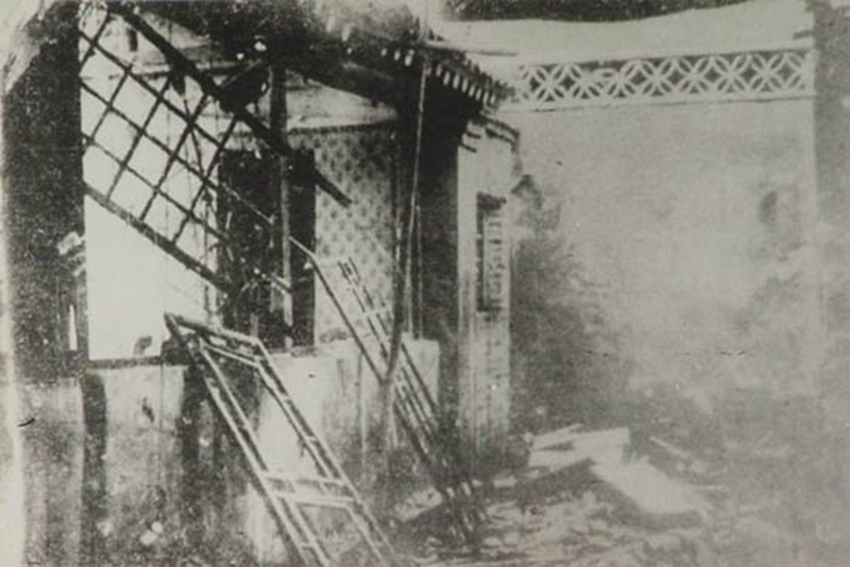 資料圖：被日軍炮火摧毀的宛平城內民房
