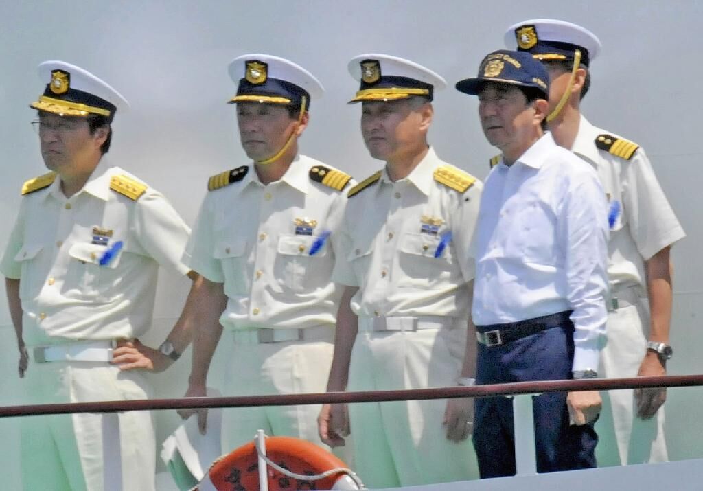 本首相安倍晉三在東京出席了日本政府主辦的“海之日”特別活動開幕式 （圖片來源：環球網）