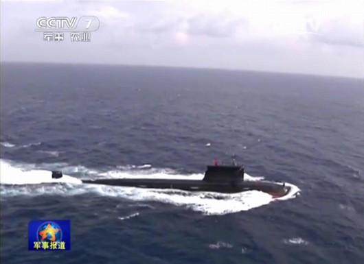 央視曝光的中國潛艇畫面
