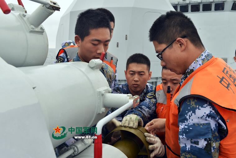 高清:北海艦隊演習火力猛烈 實戰氛圍濃厚【8】