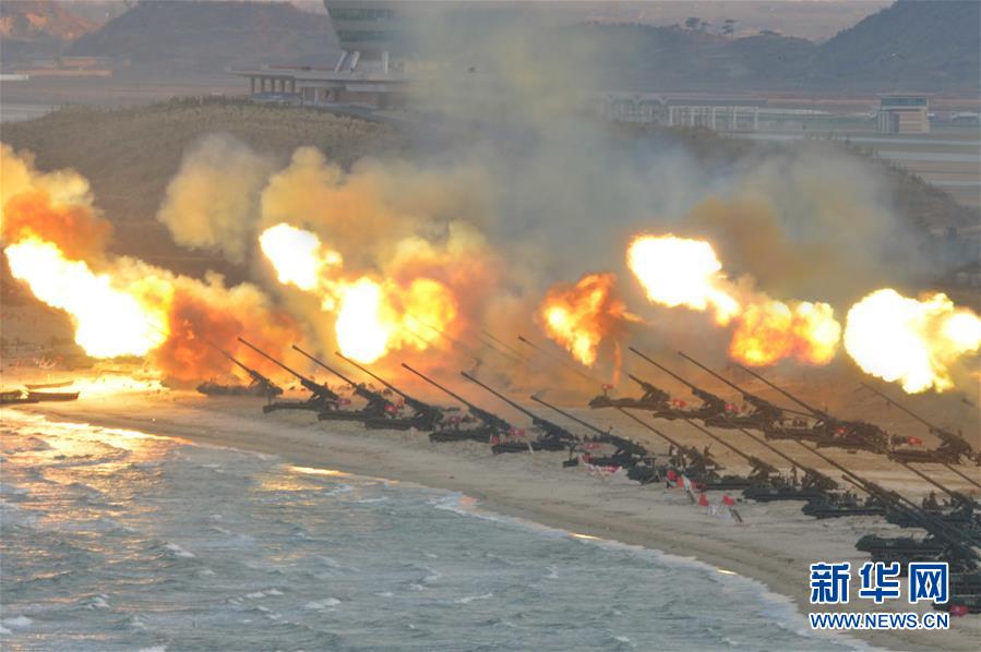 高清:朝鮮舉行針對首爾的史上最大規模炮兵訓練