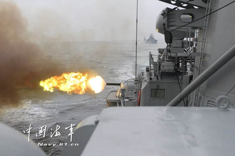 高清:東海艦隊驅逐艦支隊6艘艦艇東海展開實戰化訓練【2】