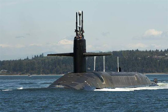 資料圖:美國海軍“賓夕法尼亞號”戰略核潛艇