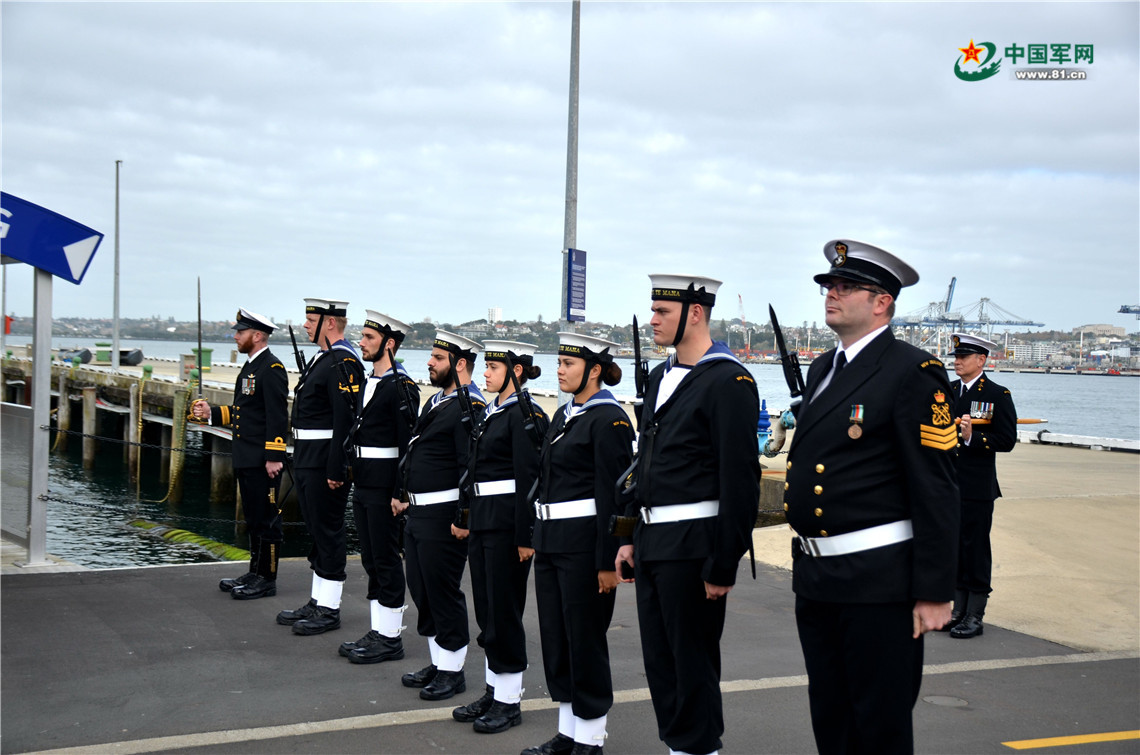 新西蘭海軍儀仗隊。潘小員 攝