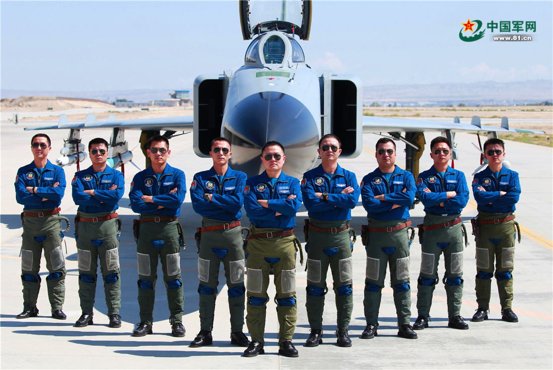 參加中巴空軍“雄鷹-Ⅵ”多兵（機）種聯合訓練的中國空軍部分飛行員（資料照片）。周士瑜 攝