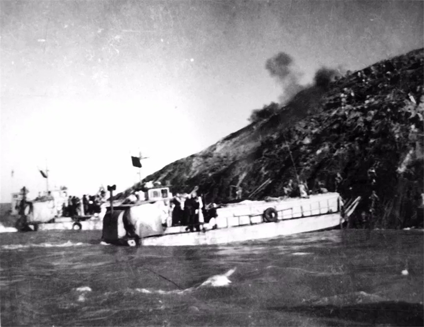 1955年，一江山島作戰中的登陸部隊。
