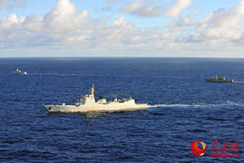 海口艦與各國海軍同台競技 體現中國海軍戰力