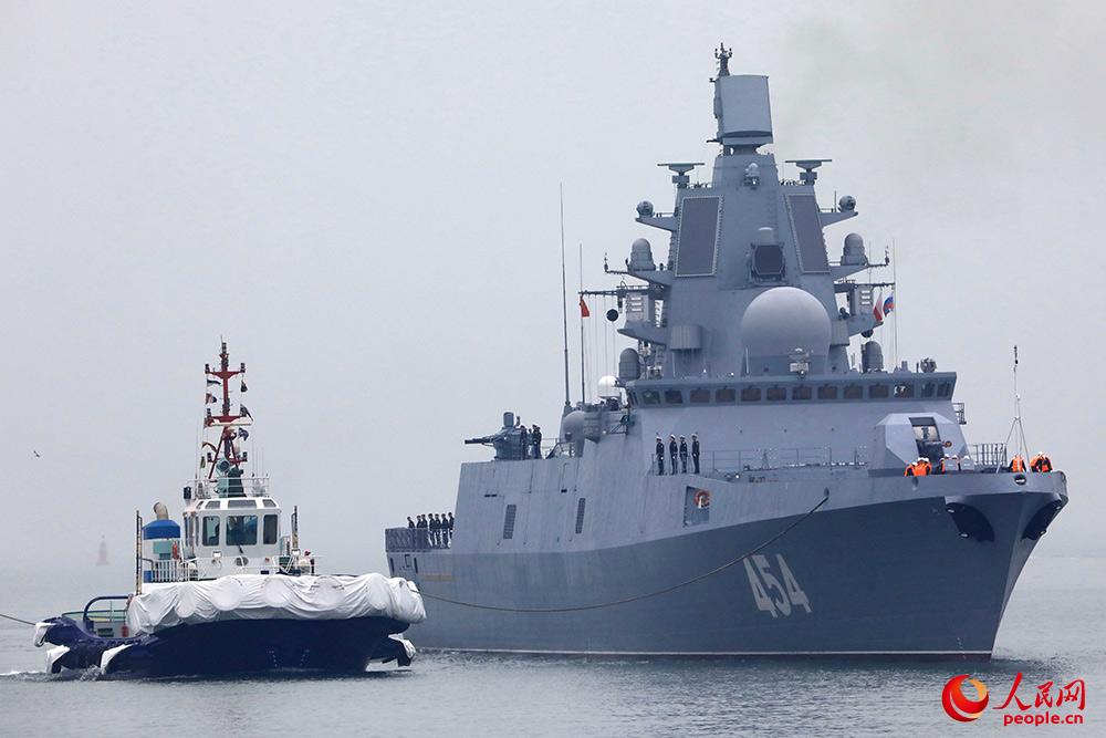 俄羅斯海軍“戈爾什科夫海軍元帥”號護衛艦。蒲海洋 攝