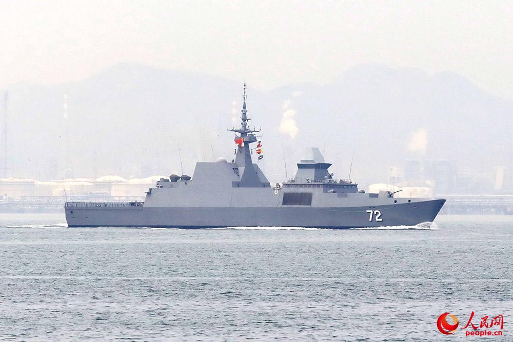 新加坡海軍“堅強號”護衛艦。蒲海洋 攝