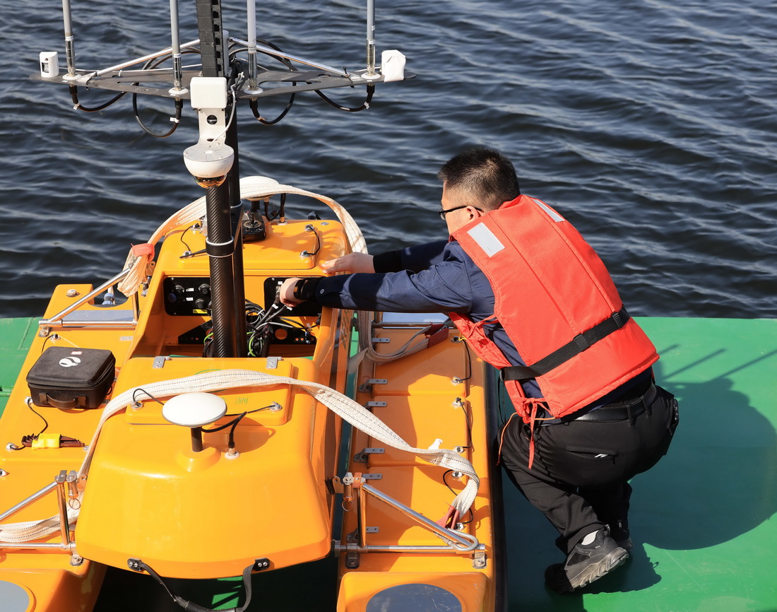 5G無人船助力白洋澱區水質改善