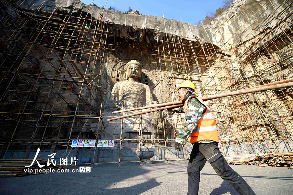 河南洛陽：龍門石窟奉先寺大型保護工程圓滿完工