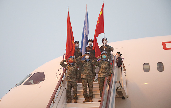 中國第21批赴黎巴嫩維和部隊第二梯隊出征