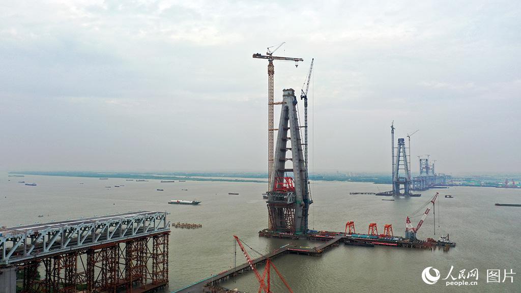 常泰長江大橋建設有序推進