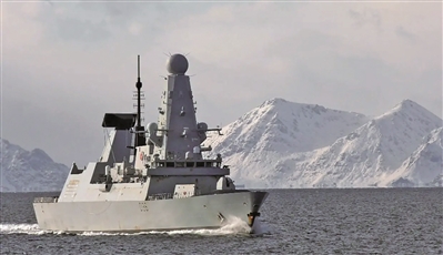 英国海军45型驱逐舰。