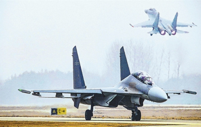 空军航空兵某旅多课目飞行训练影像