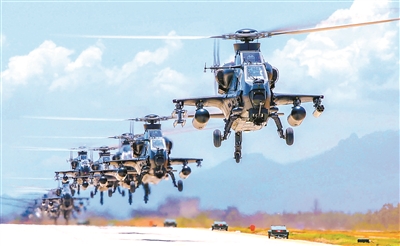 春日，陆军某旅组织飞行训练。周泽来摄