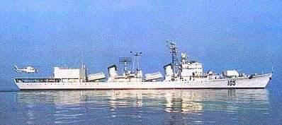 "济南"号为051型(国外称为旅大级)国产导弹驱逐舰首