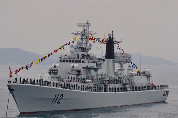 韩国举行最大规模海上阅兵 中国军舰参与(多图
