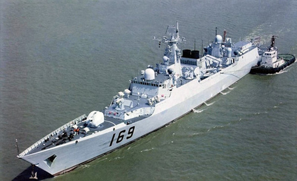 中国海军052b级169"武汉"号通用反潜驱逐舰 图片来源:中国网