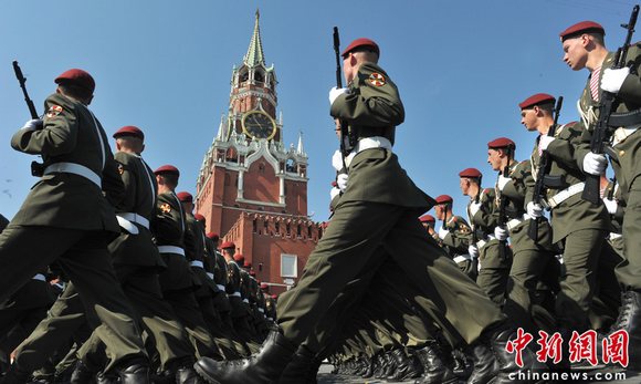 组图:俄罗斯莫斯科红场大阅兵精彩回顾 (14)