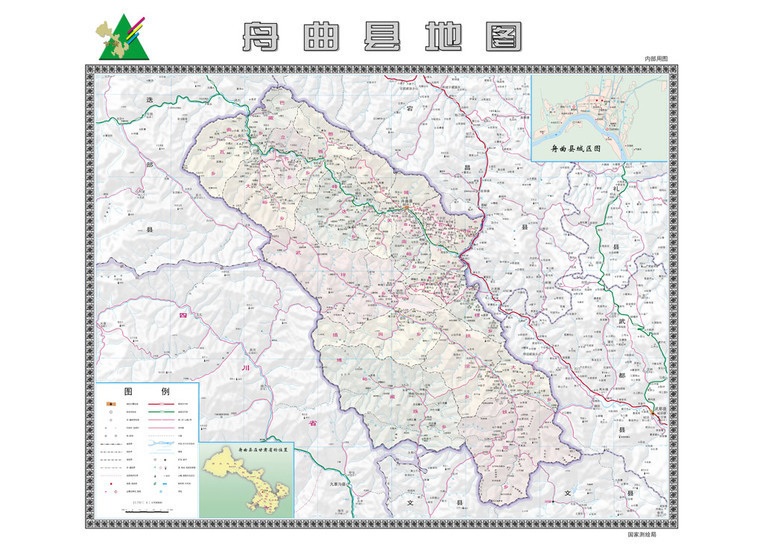 高清:国家测绘局公布甘肃舟曲县遥感地图 (5)