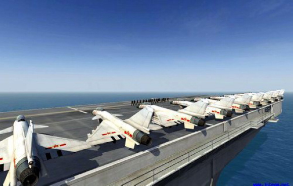 外媒称中国即将改造好瓦良格号航母 作为战机