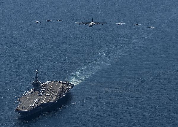 韩美本月底开始举行 关键决心 联合军演 美航母