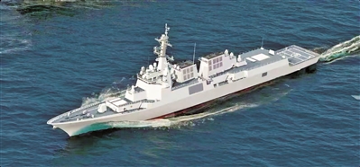 韓國海軍最新一艘宙斯盾驅逐艦“正組大王艦”效果圖。