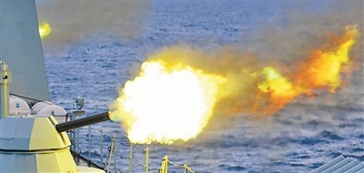 图④
：副炮打击目标	。深海指挥员把握战机下达开火命令。逐浪